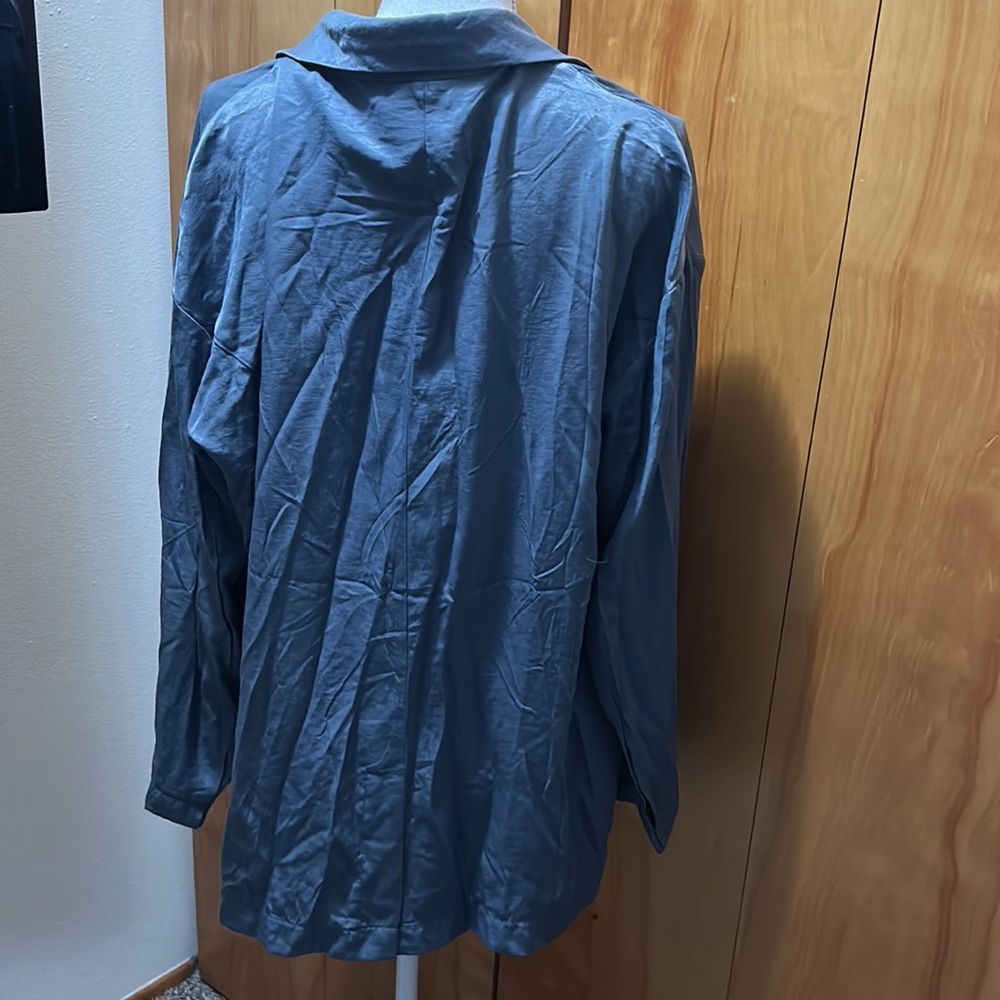 ✨✨NWT Princess Polly Amber Oversized Blazer Grey Lightweight S/M - Picture 5 of 13
